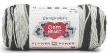 Red Heart Flower Power - Black Dahlia